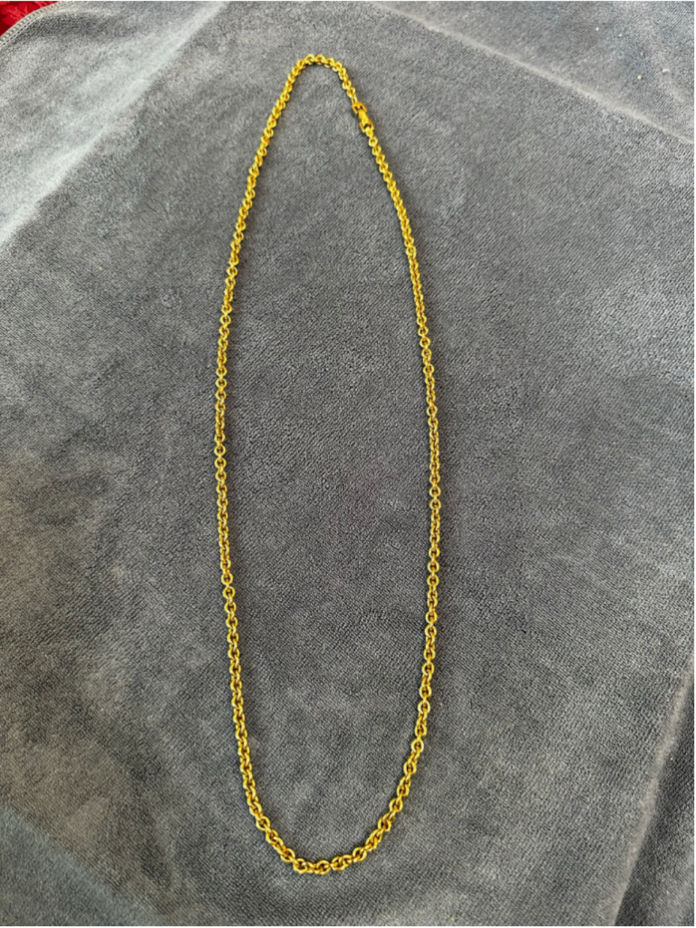 Givenchy Gold Tone Chain Necklace